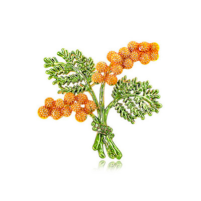 Uued moodsad männikäbi okstega prossinõelad naistele tüdrukutele luksuslikud kullavärvi emailiga sulamist taimsete korsarõivaste aksessuaarid