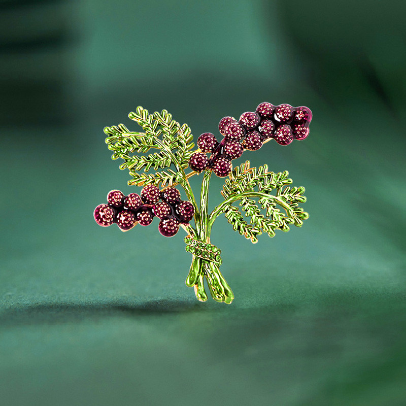 Uued moodsad männikäbi okstega prossinõelad naistele tüdrukutele luksuslikud kullavärvi emailiga sulamist taimsete korsarõivaste aksessuaarid