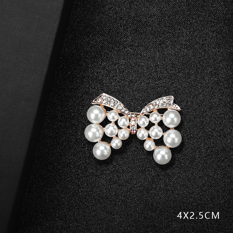 Κοσμήματα μόδας Υψηλής ποιότητας Vintage Χρυσό Χρώμα Καρφίτσα Καρφίτσα Κρύσταλλα Απομίμηση στρας Απομίμηση Μαργαριτάρι λουλούδι καρφίτσα αξεσουάρ γάμου