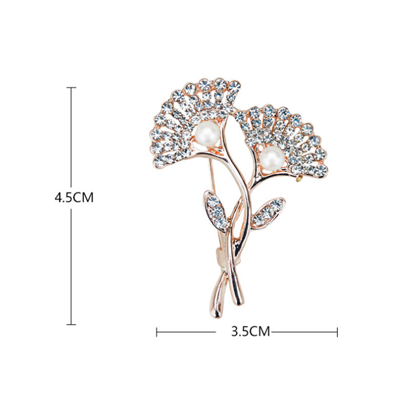 Κοσμήματα μόδας Υψηλής ποιότητας Vintage Χρυσό Χρώμα Καρφίτσα Καρφίτσα Κρύσταλλα Απομίμηση στρας Απομίμηση Μαργαριτάρι λουλούδι καρφίτσα αξεσουάρ γάμου