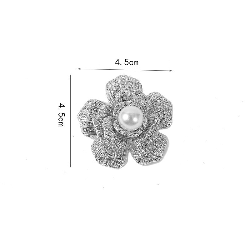 Jaunas saldūdens pērļu kalnu strēles piespraudes piespraudes dobi ziedu lapu piespraudes rotaslietas apkakles piespraudes Sieviešu šalles apģērbu aksesuāri
