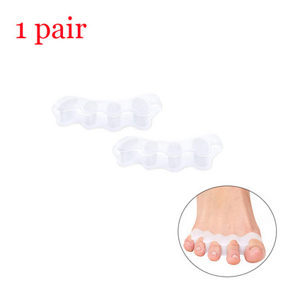 1 ζευγάρι αποστάτες ποδιών σιλικόνης για σωστή ευθυγράμμιση των δακτύλων, ισιωτικά δακτύλων ποδιών και σφυριού για τρέξιμο και πρακτική γιόγκα