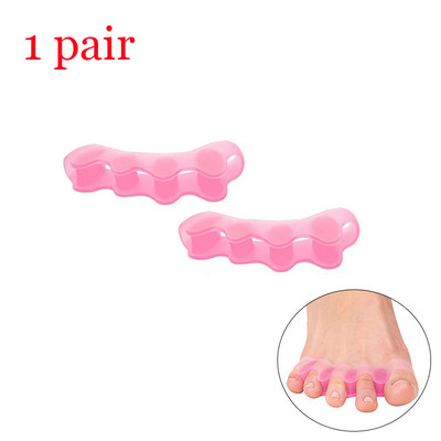 1 ζευγάρι αποστάτες ποδιών σιλικόνης για σωστή ευθυγράμμιση των δακτύλων, ισιωτικά δακτύλων ποδιών και σφυριού για τρέξιμο και πρακτική γιόγκα