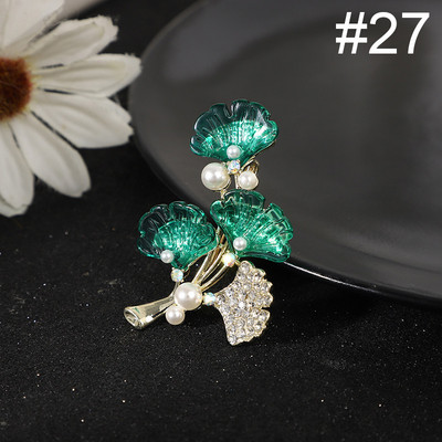 Uus kristallkivist pärlitest lilleprossid, nööpnõelad, elegantsed naiste, tüdrukute pross, mantel, kleit, ülikond, korsa, riided, aksessuaarid