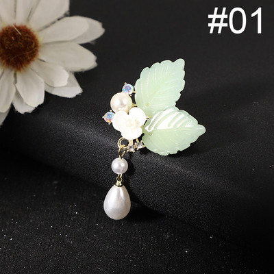 Uus kristallkivist pärlitest lilleprossid, nööpnõelad, elegantsed naiste, tüdrukute pross, mantel, kleit, ülikond, korsa, riided, aksessuaarid