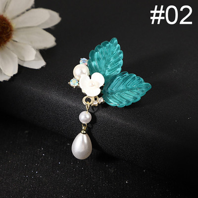 Uus kristallkivist pärlitest lilleprossid, nööpnõelad, elegantsed naiste, tüdrukute pross, mantel, kleit, ülikond, korsa, riided, aksessuaarid