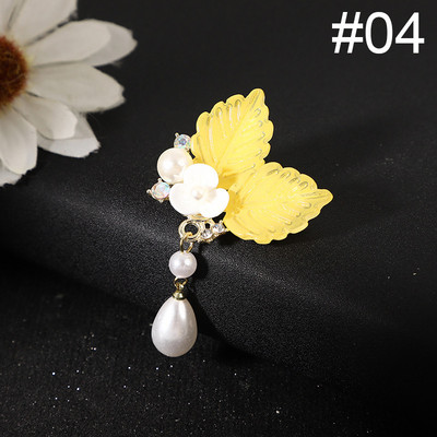 Uus kristallkivist pärlitest lilleprossid, nööpnõelad, elegantsed naiste, tüdrukute pross, mantel, kleit, ülikond, korsa, riided, aksessuaarid