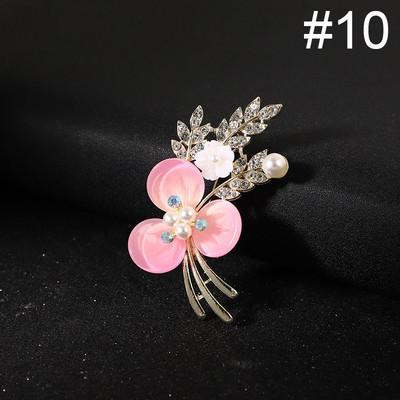 Uus kristallkivist pärlitest lilleprossid, nööpnõelad, elegantsed naiste, tüdrukute pross, mantel, kleit, ülikond, korsa, riided, aksessuaarid