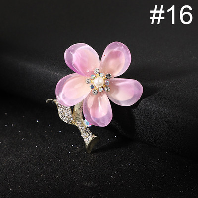 Uus kristallkivist pärlitest lilleprossid, nööpnõelad, elegantsed naiste, tüdrukute pross, mantel, kleit, ülikond, korsa, riided, aksessuaarid