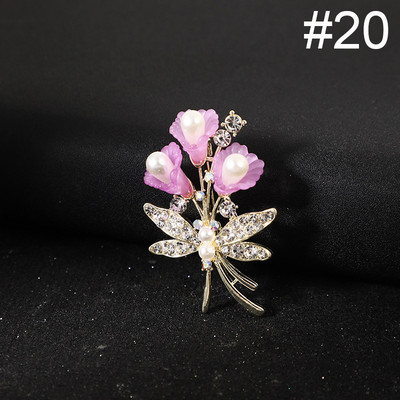 Uus kristallkivist pärlitest lilleprossid, nööpnõelad, elegantsed naiste, tüdrukute pross, mantel, kleit, ülikond, korsa, riided, aksessuaarid