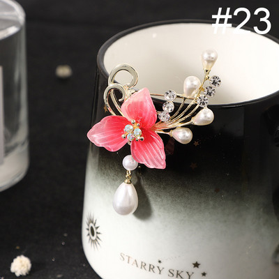 Uus kristallkivist pärlitest lilleprossid, nööpnõelad, elegantsed naiste, tüdrukute pross, mantel, kleit, ülikond, korsa, riided, aksessuaarid