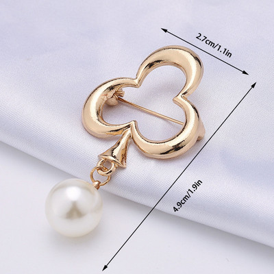 1 ΤΕΜ. Νέα πεταλούδα με γεωμετρική κούφιση μαργαριταρένια καρφίτσα μόδας αντιολισθητική καρφίτσα πέτο Γυναικεία σάλι σταθερή πόρπη κοσμήματα αξεσουάρ