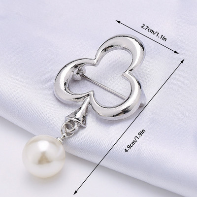 1 ΤΕΜ. Νέα πεταλούδα με γεωμετρική κούφιση μαργαριταρένια καρφίτσα μόδας αντιολισθητική καρφίτσα πέτο Γυναικεία σάλι σταθερή πόρπη κοσμήματα αξεσουάρ