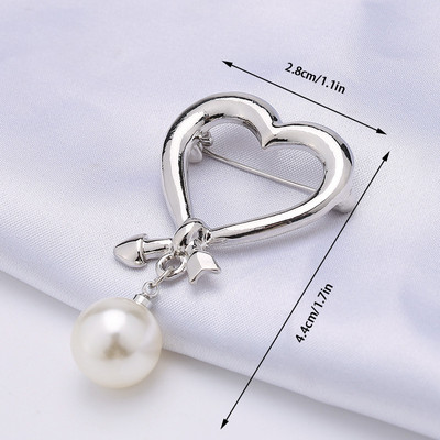 1 ΤΕΜ. Νέα πεταλούδα με γεωμετρική κούφιση μαργαριταρένια καρφίτσα μόδας αντιολισθητική καρφίτσα πέτο Γυναικεία σάλι σταθερή πόρπη κοσμήματα αξεσουάρ