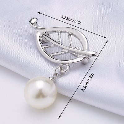 1 ΤΕΜ. Νέα πεταλούδα με γεωμετρική κούφιση μαργαριταρένια καρφίτσα μόδας αντιολισθητική καρφίτσα πέτο Γυναικεία σάλι σταθερή πόρπη κοσμήματα αξεσουάρ