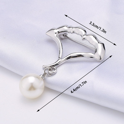 1 ΤΕΜ. Νέα πεταλούδα με γεωμετρική κούφιση μαργαριταρένια καρφίτσα μόδας αντιολισθητική καρφίτσα πέτο Γυναικεία σάλι σταθερή πόρπη κοσμήματα αξεσουάρ