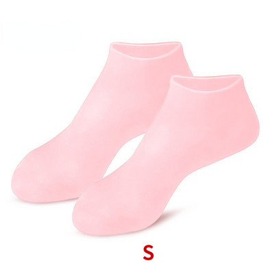 2 τμχ Κάλτσες περιποίησης ποδιών από σιλικόνη κατά του σκάσιμου Ενυδατικό τζελ Κάλτσες ραγισμένο νεκρό δέρμα Αφαιρέστε προστατευτικό για ανακούφιση από τον πόνο Εργαλεία πεντικιούρ