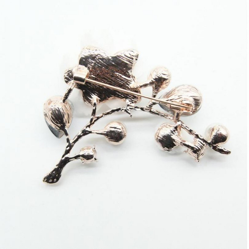 Εξαιρετική γυναικεία καρφίτσα Ένθετη καρφίτσα μπλε ζιργκόν Κομψά πολυτελή αξεσουάρ γυναικείων φορεμάτων που παρευρίσκονται σε κοσμήματα δεξιώσεων