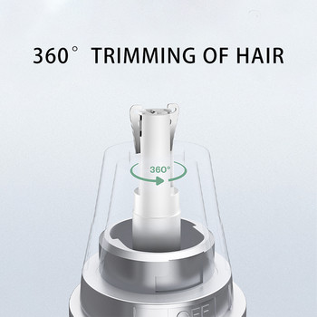 Kemei Мултифункционален комплект за подстригване 4 в 1 Мъжки тример Електрически тример за коса в носа Професионален уред за почистване на нос и уши за брада