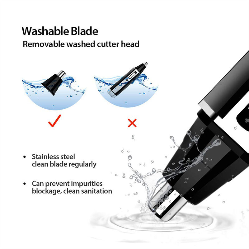 Kemei Πολυλειτουργικό σετ κοπής 4 σε 1 Ανδρικό κουρευτικό Ηλεκτρικό κουρευτικό μύτης Επαγγελματικό καθαριστικό μύτης και αυτιών για γένια