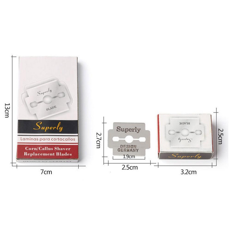 100 tk. Terasest asendusterad nahale Callus Foot Hard Remover Care Pediküür Machine Foot Remover Hand Pediküür File Machine