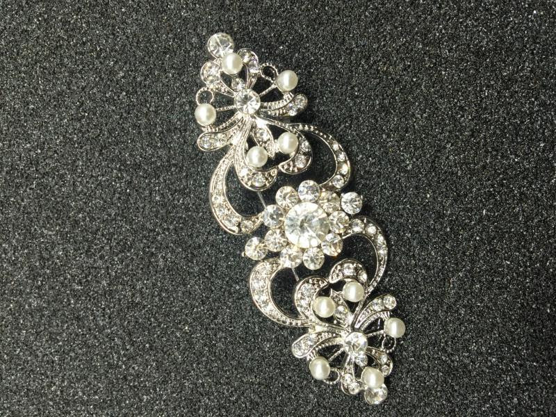 Módna retro nádherná krištáľová zirkónová intarzovaná brošňa s veľkým kvetom pre ženy, svadobné šaty, kostýmové šperky, doplnky, darčeky