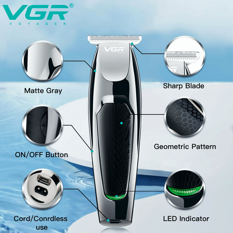 VGR Hair Trimme Professional Haircut Machine Cordless Hair cutting Machine Electric Barber Hair Clipper Clipper for Men V-030