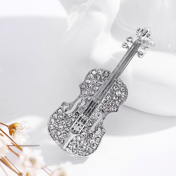 Νέα εξαίσια ένθετα βιολί ζιργκόν Casual καρφίτσα για άνδρες και γυναίκες Hip Hop Prom