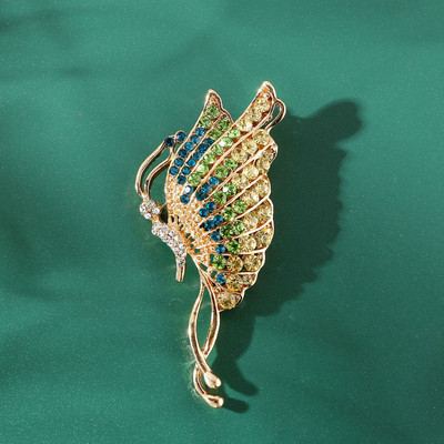 Elegantne naiste klassikaline emailiga liblikas kristallprossid Märgid Vintage keskmise disainiga naiste pulmapidude kleidi nööpnõelad Aksessuaarid