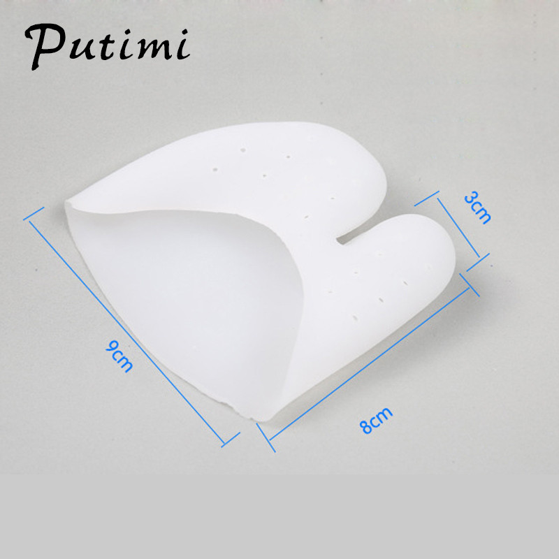 Putimi Soft Forefoot Pads Silicone Gel Pointe Toe Finger Protector Pain Protector Ψηλά τακούνια Gel Pads for Feet Ballet Care Foot Care