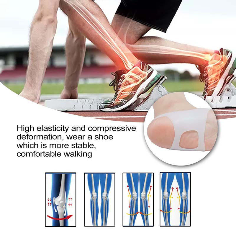 2 τεμ. Διορθωτικοί πάτοι σιλικόνης για άντρες Γυναικείες Στήριξη ποδιών τύπου O Αντιολισθητικά παπούτσια Ορθοπεδικός πάτος περιποίησης ποδιών Εργαλείο ποδιών