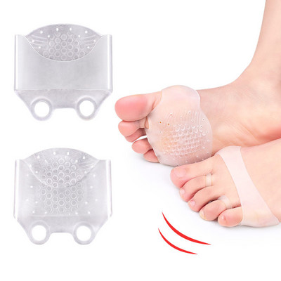 Επιθέματα σιλικόνης στο μπροστινό μέρος του ποδιού για ανακούφιση από τον πόνο Ορθωτικά διαχωριστικά δακτύλων Αντιολισθητικό προστατευτικό παπουτσιών Πάτοι Μαξιλαράκι Εργαλεία περιποίησης ποδιών