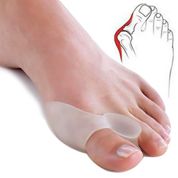 2 чифта Гел Разделител за големи пръсти на крака Халукс Валгус Бунион Коректор Ортези Палец Кост Масаж на краката Педикюр Чорап Изправяне Разпределител