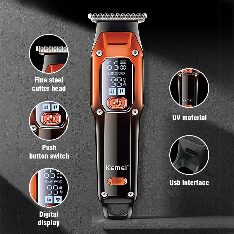 Kemei-658 Hair Trimmer For Men Beard Trimer Professional Hair Clipper Electr Razor Haircut Machine Electr Shaver Haircut Electr Shaver