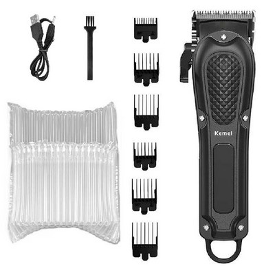 Kemei KM-1071 elektriline juukselõikur UBS Laetav juhtmeta habemelõikur meestele võimas elektriline juukselõikuri trimmimise tööriist