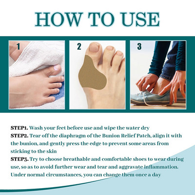 6 τεμάχια Bunion Paste Αυτοκόλλητα Αυτοκόλλητα Τακουνιού Αντιφθοράς Prevent Blister Food Pain Pain Pads