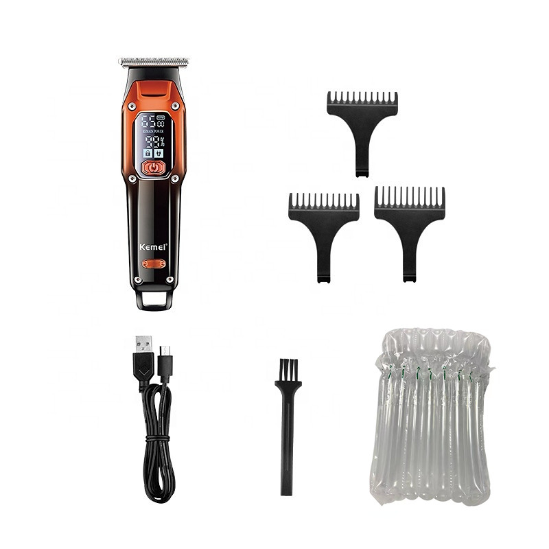 Trimmer de păr reîncărcabil cu ridicata Kemei km-658 Mașină de tuns aparat de ras Aparat de tuns bărbați