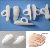 1 pereche de ciocan unisex de protecție pentru degetele de la picior din silicon pentru corector de ectropion pentru degete osoase de la picior Fișier pentru produse de îngrijire a sănătății pentru ajustator de valgus pentru picioare