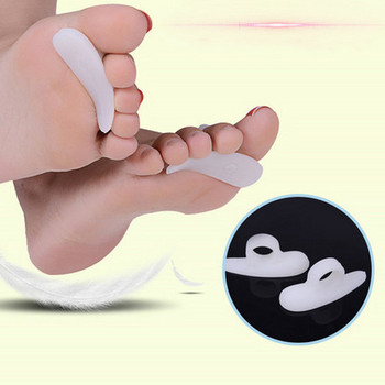 1 Pair Unisex Hammer Silicone Toe Protection Bone Toe Ectropion Corrector Health Care File Product for Feet Valgus Adjuster