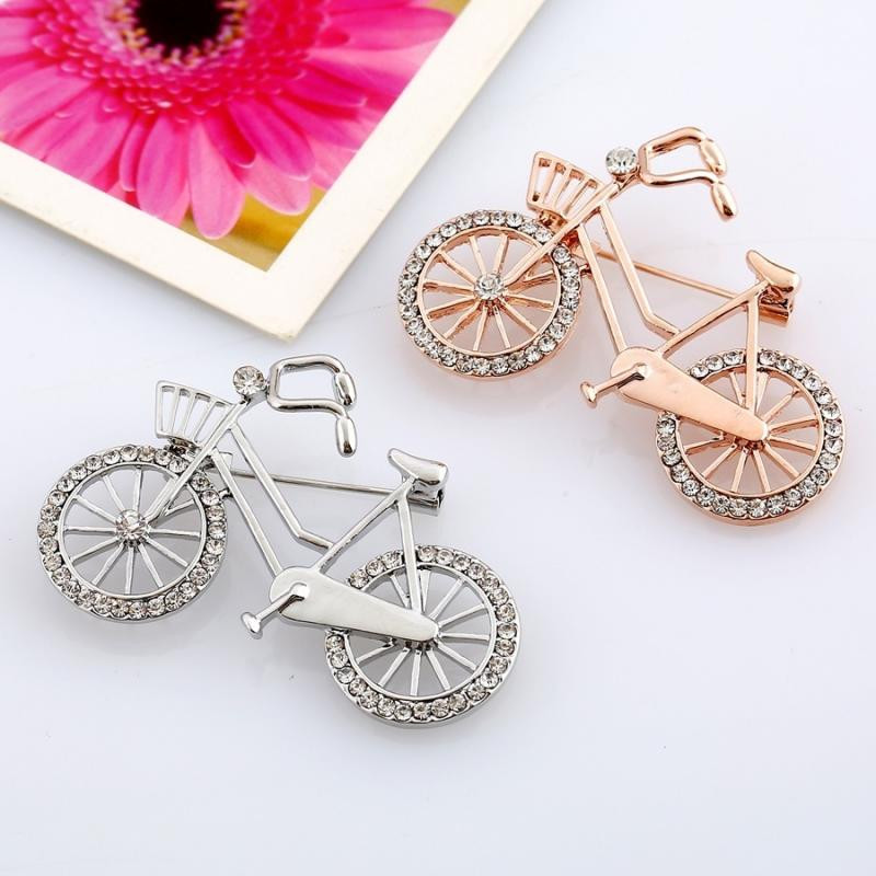 Išskirtinis cirkonio dviračio sagės segtukas vyrams Moterų madinga laisvalaikio smeigtuko papuošalo dovana