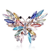 Elegantsed kristallist liblikast prossi nööpnõelad naistele, tüdrukutele, peened rõivad, tarvikud, nööpnõelad, ehted, sünnipäevakingitused