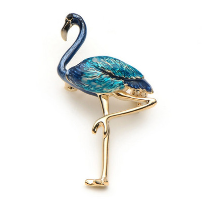 Personality Creative Animal Flamingo Καρφίτσα Καρφίτσα για Γυναικεία Μόδα Εκλεκτό Δώρο κοσμήματος καρφίτσας