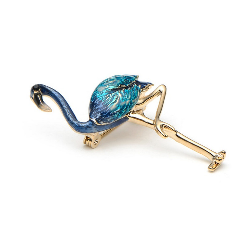 Personality Creative Animal Flamingo Καρφίτσα Καρφίτσα για Γυναικεία Μόδα Εκλεκτό Δώρο κοσμήματος καρφίτσας