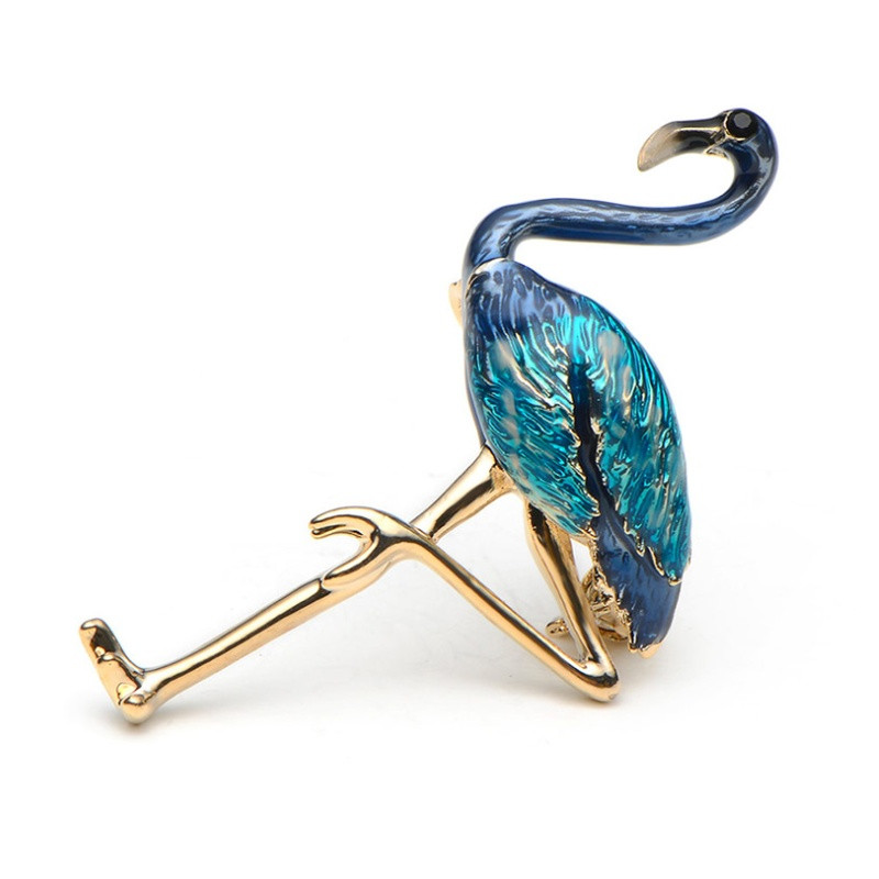 Personality Creative Animal Flamingo Καρφίτσα Καρφίτσα για Γυναικεία Μόδα Εκλεκτό Δώρο κοσμήματος καρφίτσας