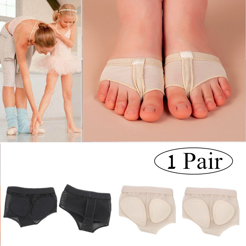1 ζεύγος XS-XL Breathable Belly Dance Ballet Half Sole Elastic Toe Pad