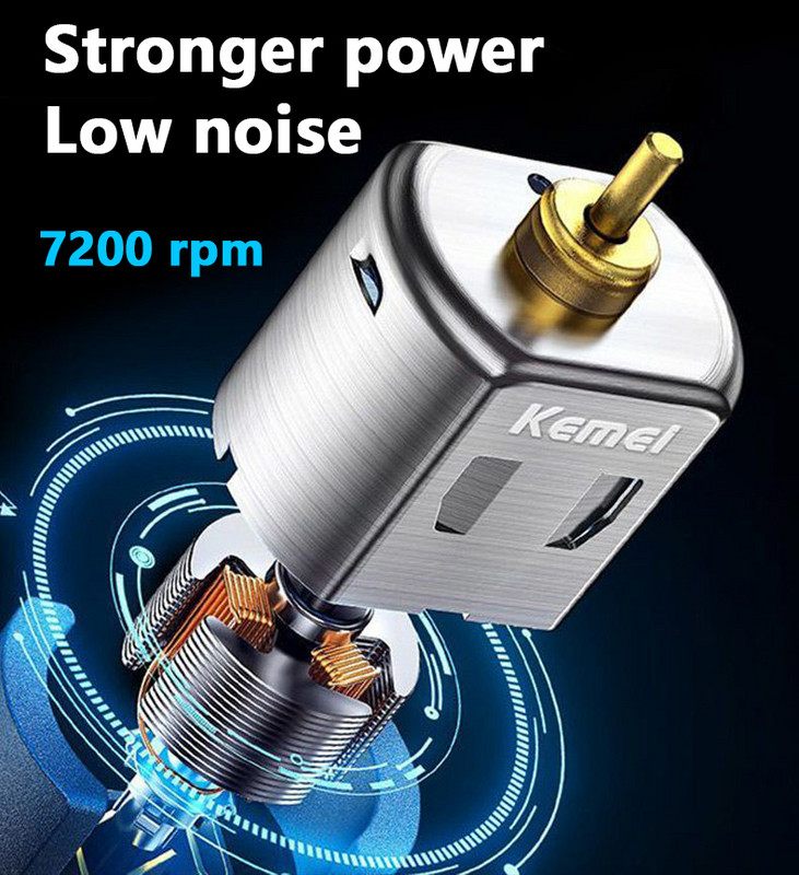 Kemei 2299 Barber bežični trimer za kosu 0 mm Zero Gapped Carving Clipper Detailer Profesionalni električni završni stroj za rezanje