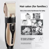 Juukselõikuri komplekt Laetav juukselõikusmasin keraamiline tera madala müratasemega täiskasvanutele mõeldud laste juukselõikus meeste juuksuri habeme trimmer