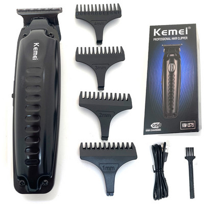 KM-1579 juhtmeta meeste juukselõikur, 0 mm, nullilõikega viimistlusega lõikemasina detail, suure jõudlusega madala profiiliga