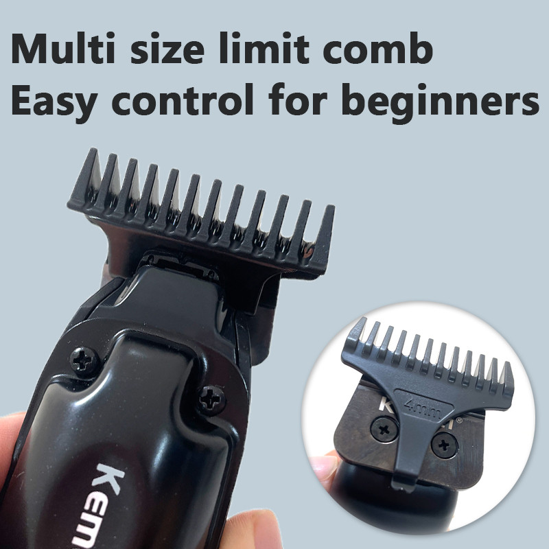 KM-1579 juhtmeta meeste juukselõikur, 0 mm, nullilõikega viimistlusega lõikemasina detail, suure jõudlusega madala profiiliga