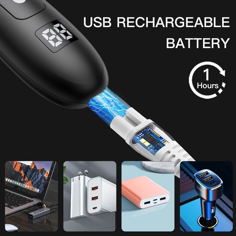 Μαχαίρι ασφαλείας για τα μαλλιά βουβωνική χώρα για ενήλικες Κεφάλι μωρού για παιδιά Αδιάβροχη ηλεκτρική κουρευτική μηχανή οικιακής αθόρυβης ξυρισμένης κουρευτικής μηχανής